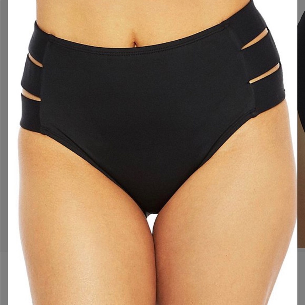 Black bikini bottoms with cute side cutouts